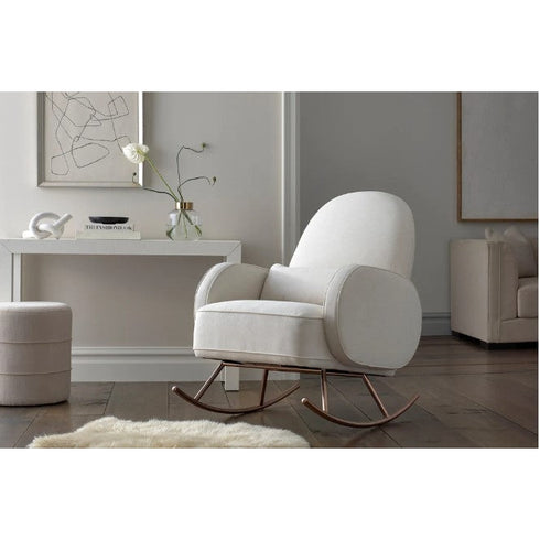 Nursery Works Compass Rocker in Light Grey Weave
