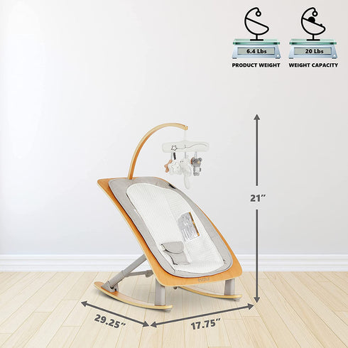 Evolur Tory 2 in 1 Rocker & Chair