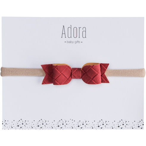 Adora Mini Suede Bow Headband