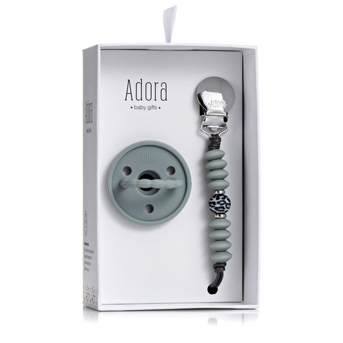 Adora Classic Pacifier Clip Gift Set