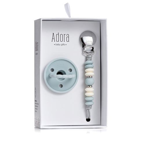 Adora Classic Pacifier Clip Gift Set