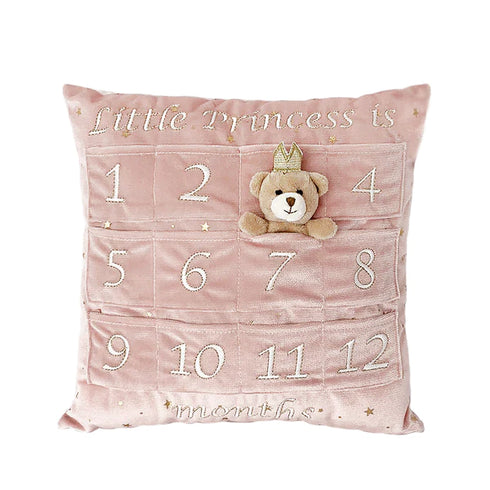 Mon Ami Prince First Year Milestone Pillow & Crown Gift Set