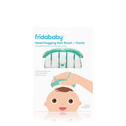 Fridababy Infant Head-Hugging Hair Brush + Styling Comb Set