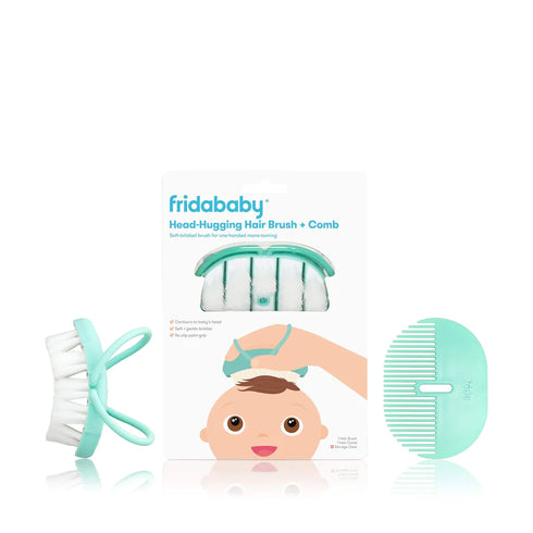 Fridababy Infant Head-Hugging Hair Brush + Styling Comb Set