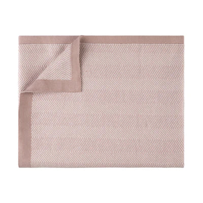 Pippin Herringbone Knit Blanket