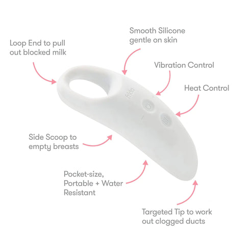 Fridababy 2-in-1 Heat and Vibration Lactation Massager