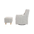 Babyletto Toco Swivel Glider and Ottoman in Eco-Performance Fabric | Water Repellent & Stain Resistant