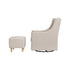 Babyletto Toco Swivel Glider and Ottoman in Eco-Performance Fabric | Water Repellent & Stain Resistant