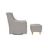 Babyletto Toco Swivel Glider and Ottoman in Eco-Performance Fabric | Water Repellent & Stain Resistant