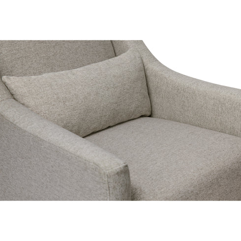 Babyletto Toco Swivel Glider and Ottoman in Eco-Performance Fabric | Water Repellent & Stain Resistant