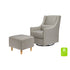 Babyletto Toco Swivel Glider and Ottoman in Eco-Performance Fabric | Water Repellent & Stain Resistant
