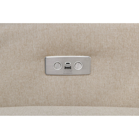 Babyletto Kiwi Electronic Recliner and Swivel Glider in Eco-Performance Fabric with USB port | Water Repellent & Stain Resistant