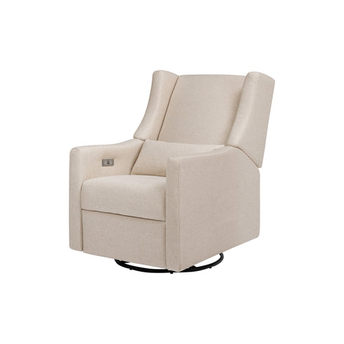 Babyletto Kiwi Electronic Recliner and Swivel Glider in Eco-Performance Fabric with USB port | Water Repellent & Stain Resistant