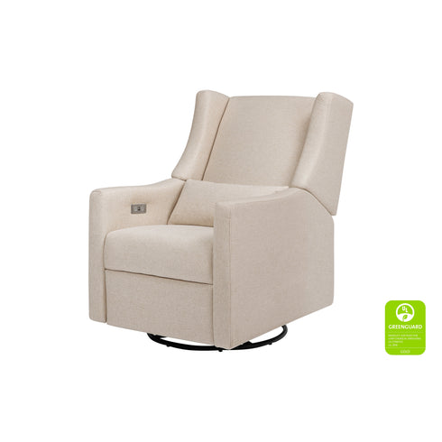Babyletto Kiwi Electronic Recliner and Swivel Glider in Eco-Performance Fabric with USB port | Water Repellent & Stain Resistant
