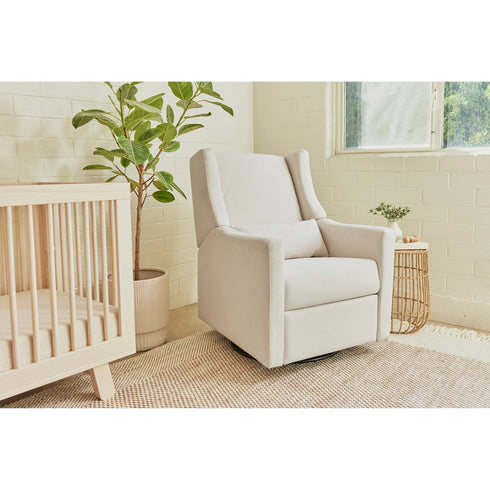 Babyletto Kiwi Electronic Recliner and Swivel Glider in Eco-Performance Fabric with USB port | Water Repellent & Stain Resistant