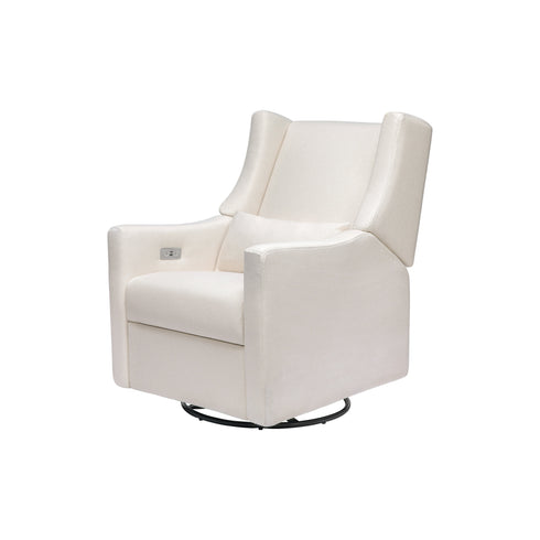 Babyletto Kiwi Electronic Recliner and Swivel Glider in Eco-Performance Fabric with USB port | Water Repellent & Stain Resistant