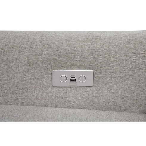 Babyletto Kiwi Electronic Recliner and Swivel Glider in Eco-Performance Fabric with USB port | Water Repellent & Stain Resistant