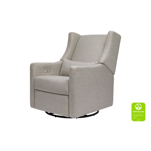 Babyletto Kiwi Electronic Recliner and Swivel Glider in Eco-Performance Fabric with USB port | Water Repellent & Stain Resistant