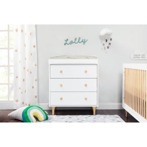 Babyletto Lolly 3-Drawer Changer Dresser with Removable Changing Tray