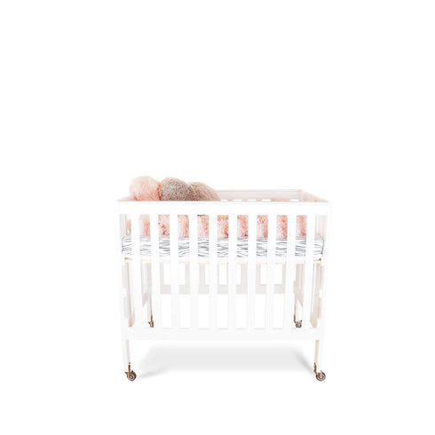 First Essentials Ruby Flat Top Mini Portable Folding Crib