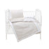 Mini Manilla Baby Hotel Style Crib Set-White/Stone