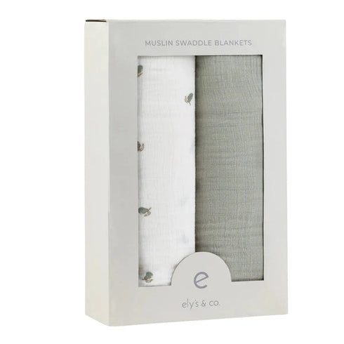 Ely`s & Co Muslin Swaddle 2 Pack