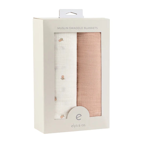 Ely`s & Co Muslin Swaddle 2 Pack