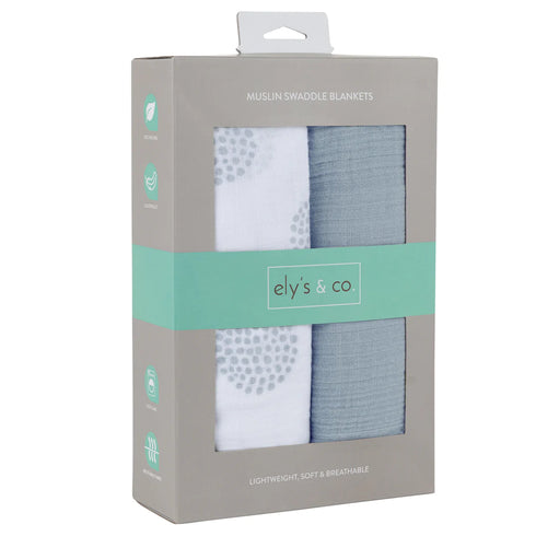 Ely`s & Co Muslin Swaddle 2 Pack