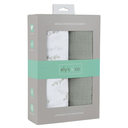 Ely`s & Co Muslin Swaddle 2 Pack