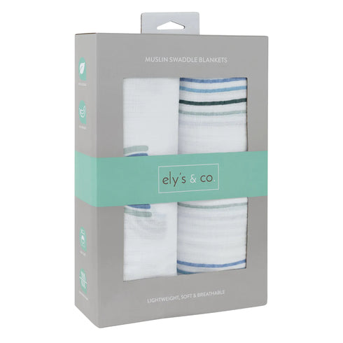 Ely`s & Co Muslin Swaddle 2 Pack