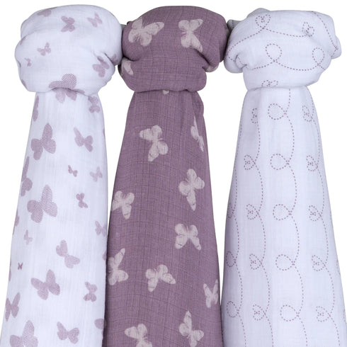 ELY`S & CO. Muslin Swaddle Blankets 3 Pack