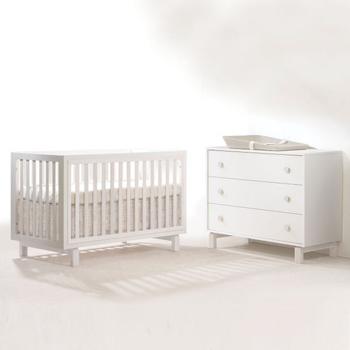 Tulip Bjorn Classic Crib & 3 Drawer Dresser XL Set