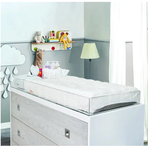 Play Tots Clear Choice Acrylic Changing Tray with 2 Small Compartments