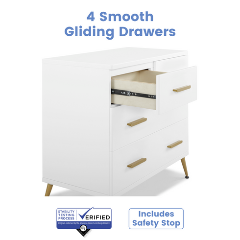 Delta Sloane 4 Drawer Dresser With Changing Top