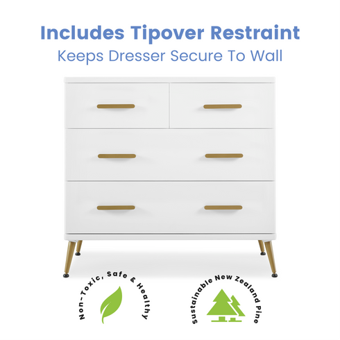 Delta Sloane 4 Drawer Dresser With Changing Top