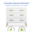 Delta Sloane 4 Drawer Dresser With Changing Top