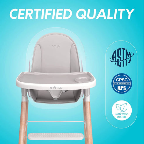 Children Of Design 6 in 1 Deluxe High Chair w/cushion