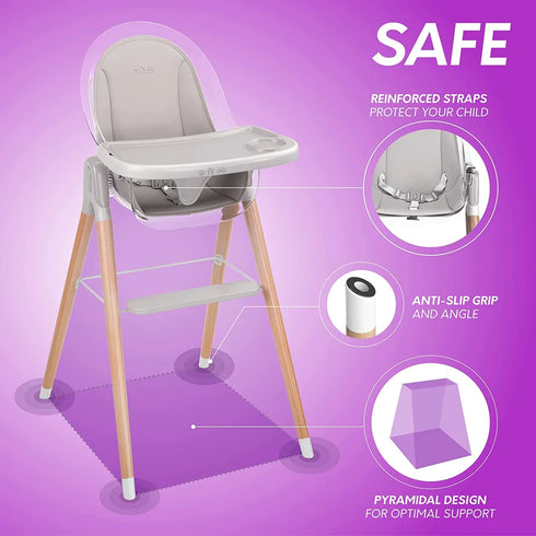 Children Of Design 6 in 1 Deluxe High Chair w/cushion