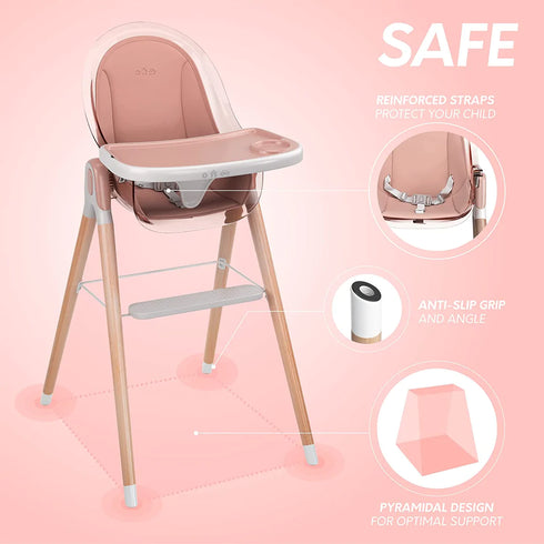 Children Of Design 6 in 1 Deluxe High Chair w/cushion