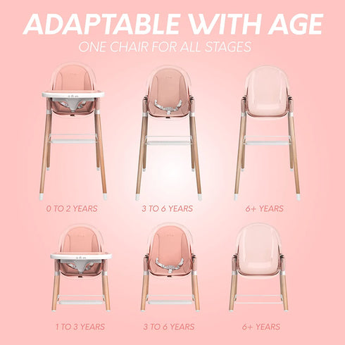 Children Of Design 6 in 1 Deluxe High Chair w/cushion