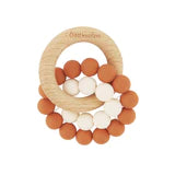 OB Designs Eco-Friendly Teether | Organic Beechwood Silicone Toy