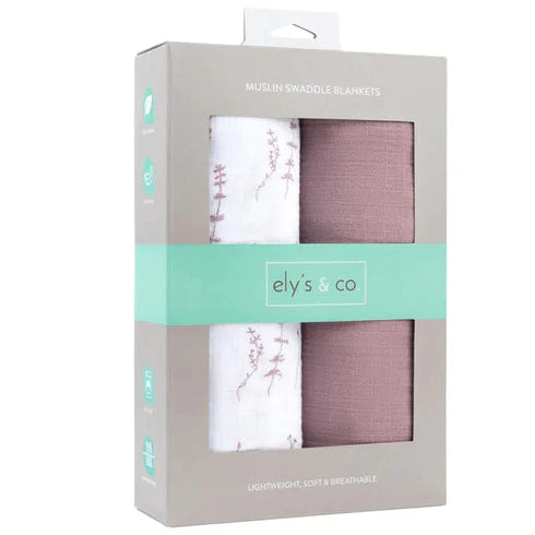 Ely`s & Co Muslin Swaddle 2 Pack