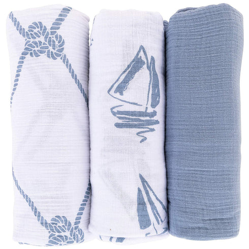 ELY`S & CO. Muslin Swaddle Blankets 3 Pack