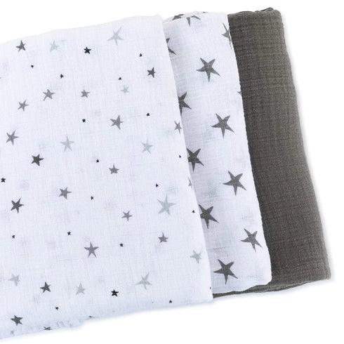 ELY`S & CO. Muslin Swaddle Blankets 3 Pack