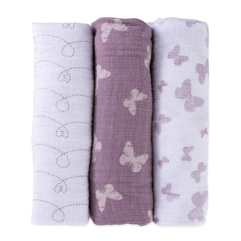 ELY`S & CO. Muslin Swaddle Blankets 3 Pack