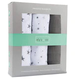 ELY`S & CO. Muslin Swaddle Blankets 3 Pack