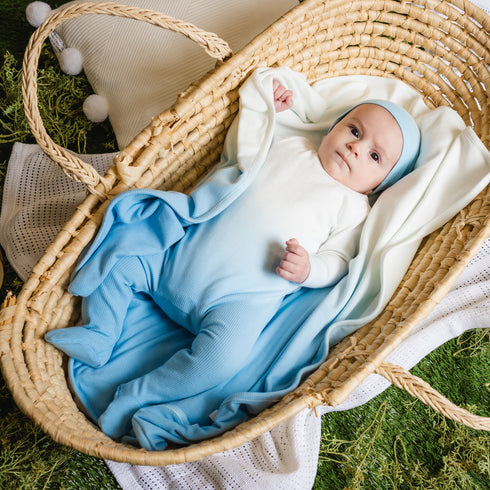 Tricot Bebe Ombre Footie Set