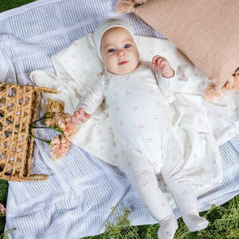 Tricot Bebe Ditsy Print Blanket