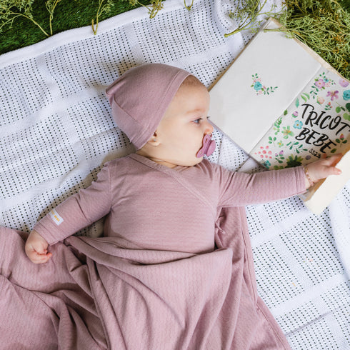 Tricot Bebe Pointelle Blanket