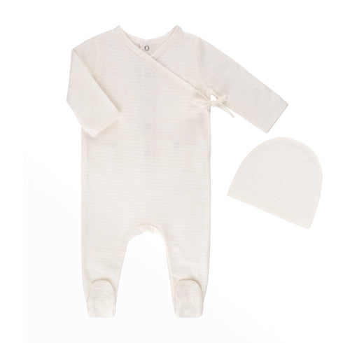 Tricot Bebe Pointelle Footie Set